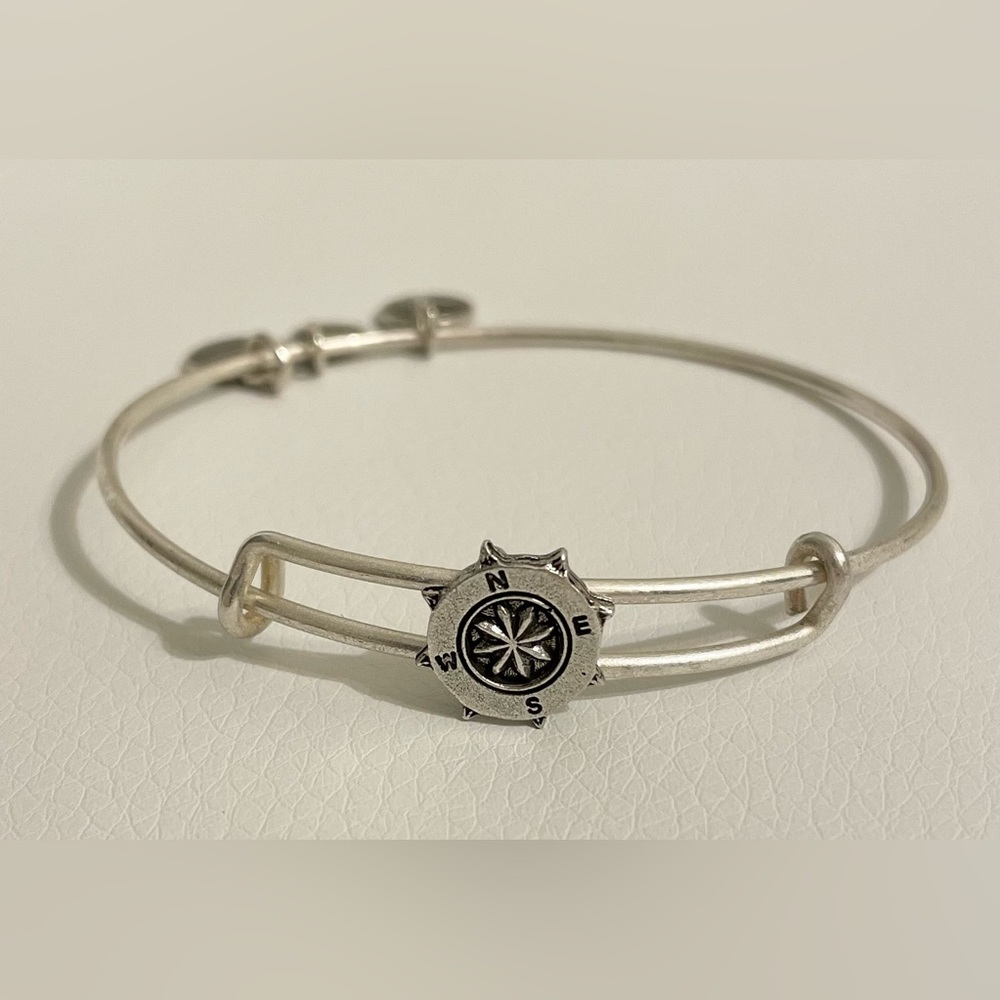 Alex and Ani Silver Compass Bracelet
